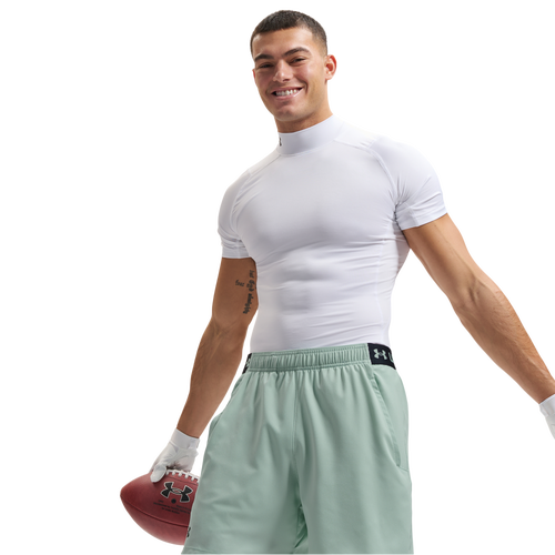  - Under Armour HeatGear Mock T-Shirt - White