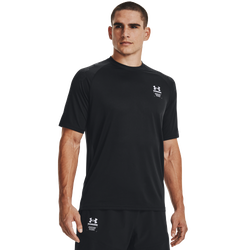 Men's - Under Armour Armourprint Short Sleeve T-Shirt - Black/Halo Gray