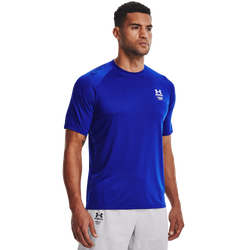 Men's - Under Armour Armourprint Short Sleeve T-Shirt - Royal/White