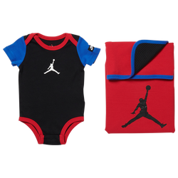 Boys' Infant - Jordan AJ Bodysuit & Blanket - Black/White