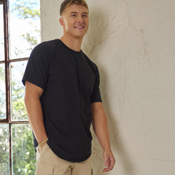 Men's - CSG Curve Hem T-Shirt  - Black