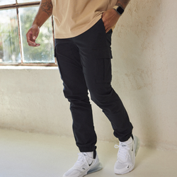 Men's - CSG Essential Cargo Joggers  - Black/Black