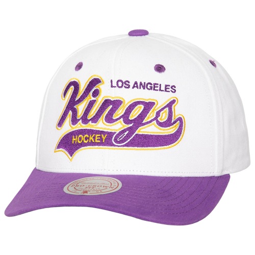 

Mitchell & Ness Mens Los Angeles Kings Mitchell & Ness Kings Tail Sweep Pro Vintage Snapback - Mens White/Black Size One Size