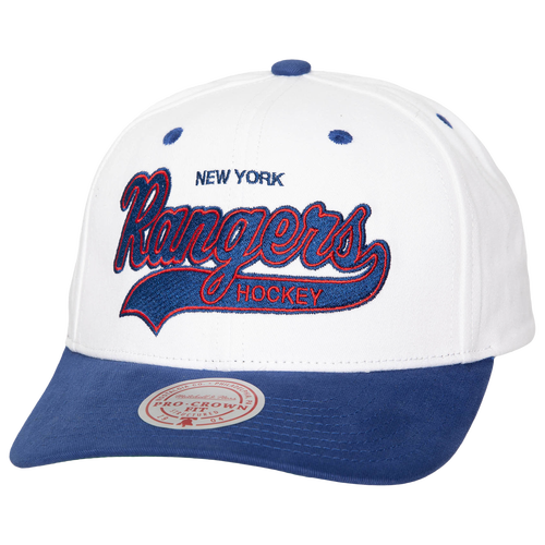 

Mitchell & Ness Mens New York Rangers Mitchell & Ness Rangers Tail Sweep Pro Vintage Snapback - Mens White/Blue Size One Size