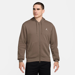 Men's - Jordan Brooklyn Fleece Full-Zip - Brown/White