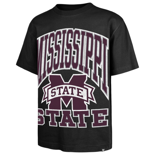 47 Brand Mens Mississippi State Bulldogs Big Short Sleeve T-Shirt - - Black