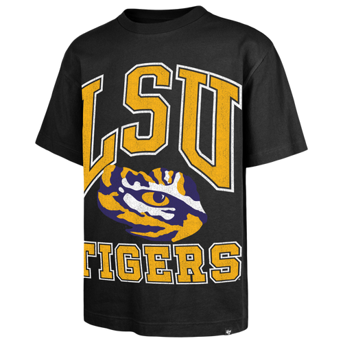 47 Brand Mens LSU Tigers Big Short Sleeve T-Shirt - - Black