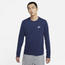 Nike Long Sleeve T-Shirt - Men's Navy/White