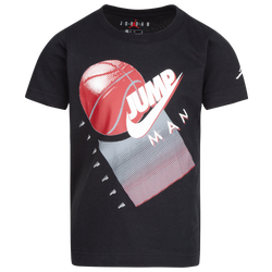 Boys' Preschool - Jordan Jump Basketball T-Shirt - Black/Red