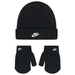 Boys' Toddler - Nike Futura Beanie Glove Set - Black