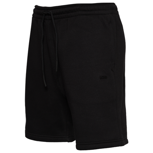 Lckr Mens  Fleece Shorts In Black/black