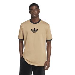 Men's - adidas Originals Oversized Trefoil T-Shirt  - Brown