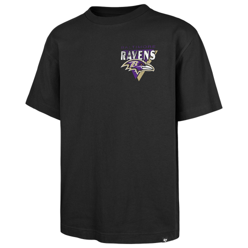 47 Brand Mens Baltimore Ravens NFL Baltimore Ravens Bar Short Sleeve T-Shirt - - Black