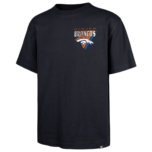 47 Brand Mens NFL Broncos Under Bar T-Shirt - - Navy