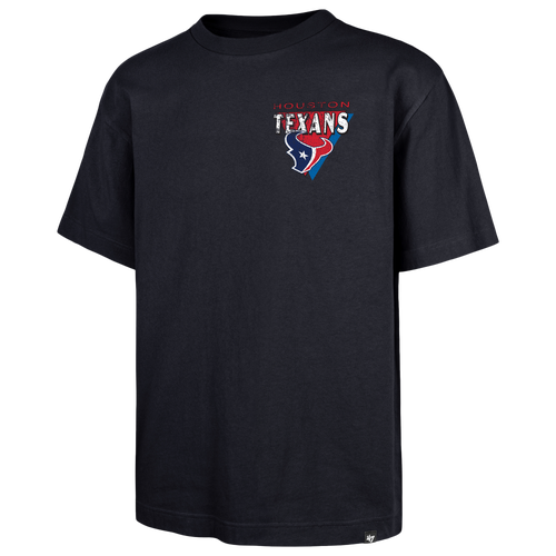 47 Brand Mens Houston Texans NFL Houston Texans Bar Short Sleeve T-Shirt - - Navy
