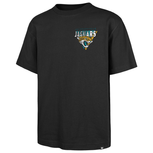 47 Brand Mens Jacksonville Jaguars NFL Jacks'ville Jaguars Bar Short Sleeve T-Shirt - - Black Size XL