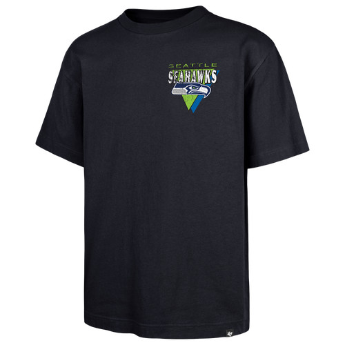 47 Brand Mens Seattle Seahawks NFL Seattle Seahawks Bar Short Sleeve T-Shirt - - Navy