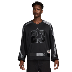 Pour hommes - Jordan Maillot de hockey de collège Brooklyn - Noir/Fer
