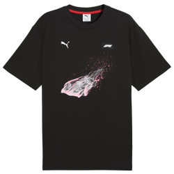 Men's - PUMA F1 Color Splash Graphic T-Shirt  - Black/Purple