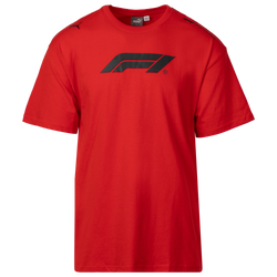 Men's - PUMA F1 ESS+ T-Shirt Relaxed - Black/Red