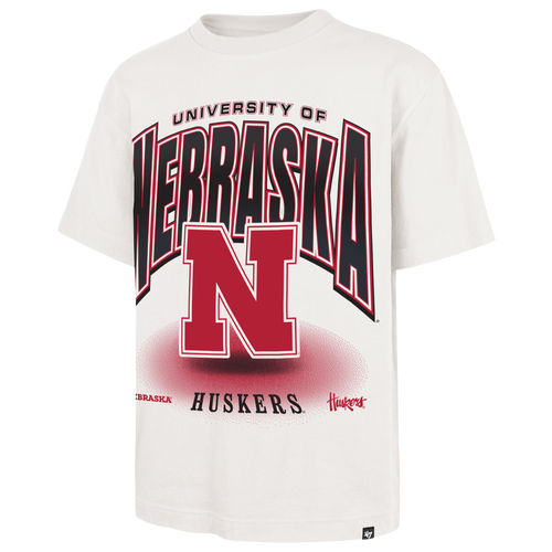 47 Brand Mens Nebraska Cornhuskers Flex Short Sleeve T-Shirt - - White