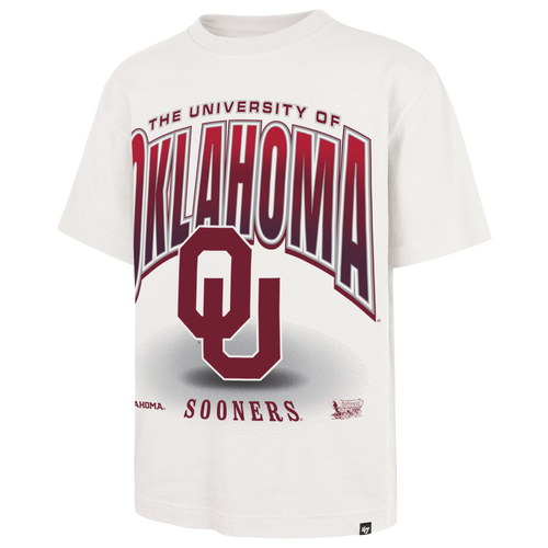 47 Brand Mens Oklahoma Sooners Flex Short Sleeve T-Shirt - - White