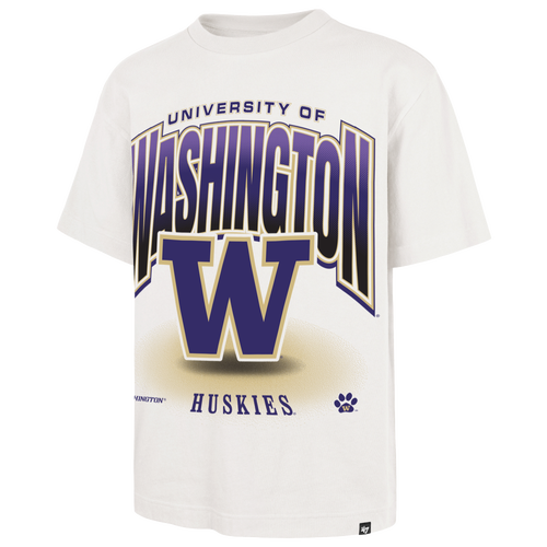 47 Brand Mens Washington Huskies Flex Short Sleeve T-Shirt - - White