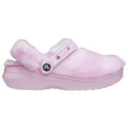 Women's - Crocs Classic Fur Sure - Pink/White
