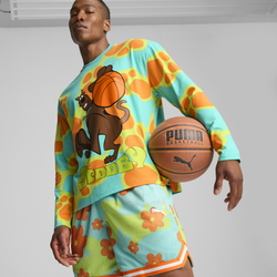 Men's - PUMA Hoops x Scooby-Doo Long Sleeve T-Shirt  - Green/Multi