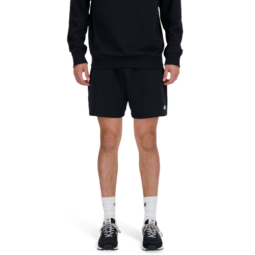 New Balance  Men's Sport Essentials Fleece Short 7"  - Black/White (Size S)