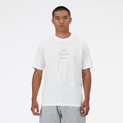 Men's - New Balance Iconic Collegiate Graphic T-Shirt  - White