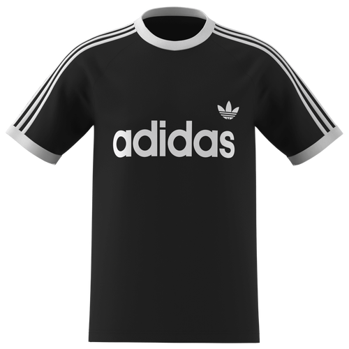 Mens adidas 3-Stripes Slim Ringer T-Shirt - - Black / White Size XL