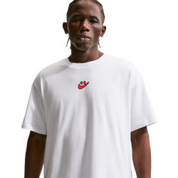 Men's - Nike NSW M90 Short Sleeve Swoosh World T-shirt  - White/Multi