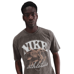 Men's - Nike M90 BB OC 3 T-Shirt  - Cave Stone/Orange