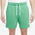 Nike Club Flow Shorts  - Men's White/Green