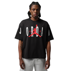 Men's - Jordan Stretch Oversized Short Sleeve Crew  - Black