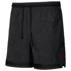 Men's - Jordan Dri-FIT Woven Diamond Shorts GEL ASW  - Off Noir/Gym Red