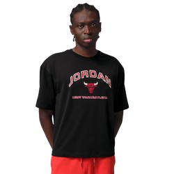 Men's - Jordan Flight Essential Boxy Graphic Short Sleeve Crew  - University Red/Black