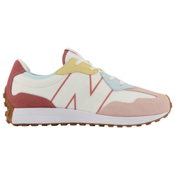 Girls' Grade School - New Balance 327 - Oyster/Pink/Henna