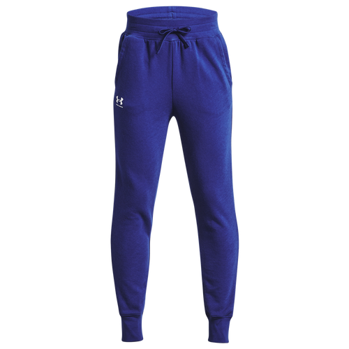 

Girls Under Armour Under Armour Rival Fleece Joggers - Girls' Grade School Bauhaus Blue/White Size L