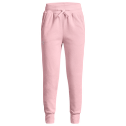 Girls' Grade School - Under Armour Rival Fleece Joggers - Prime Pink/White