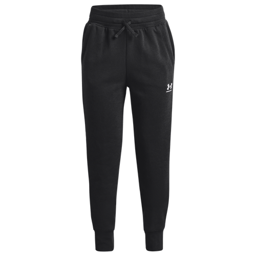 

Girls Under Armour Under Armour Rival Fleece Joggers - Girls' Grade School Black/White Size L