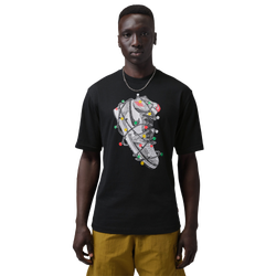 Men's - Jordan Brooklyn GFX Sneaker Short Sleeve Crew  - Black/Multi