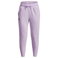 Girls' Grade School - Under Armour Rival Fleece Ankle Crop - Violet Void/Midnight Navy