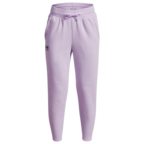 

Girls Under Armour Under Armour Rival Fleece Ankle Crop - Girls' Grade School Violet Void/Midnight Navy Size XL