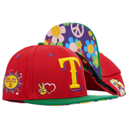 Adult - Pro Standard Rangers Peace & Love Snapback Hat - Red
