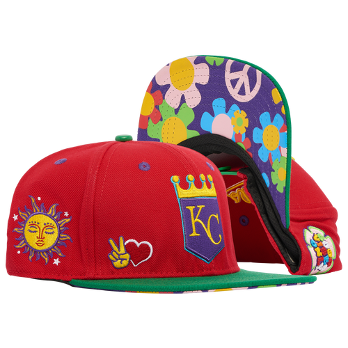 

Pro Standard Pro Standard Royals Peace & Love Snapback Hat - Adult Red Size One Size