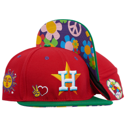 Adult - Pro Standard Astros Peace & Love Snapback Hat - Red