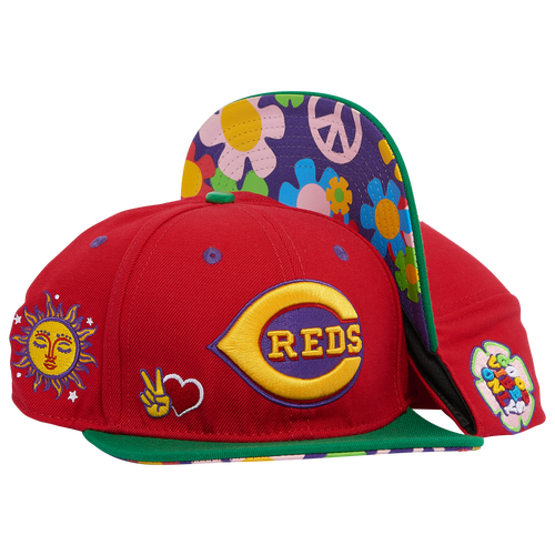 

Pro Standard Pro Standard Reds Peace & Love Snapback Hat - Adult Red Size One Size