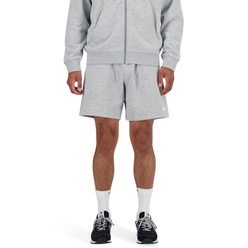 New Balance  Men's Sport Essentials Fleece Short 7"  - Grey/White (Size L)